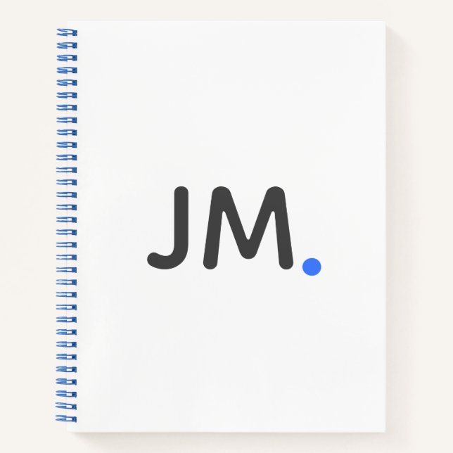 Carnet Initiales en gras modernes | Striking Statement Fu (Devant)