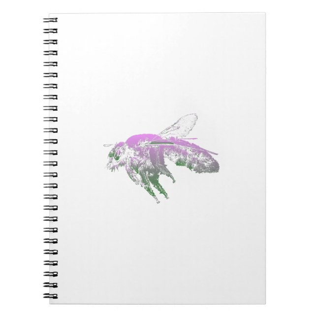 Carnet Insecter l'abeille rose (Devant)