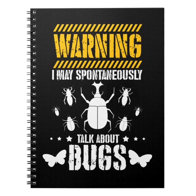 Carnet Insectes de bug Lover Entomologiste drôle (Devant)
