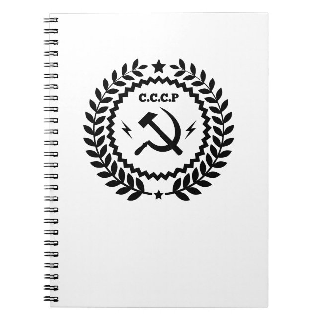Carnet Insigne communiste de faucille de marteau de CCCP (Devant)