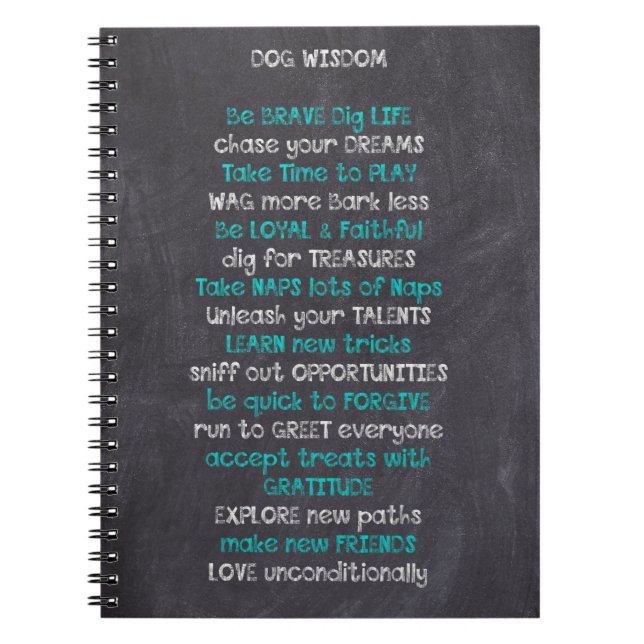 Carnet Inspirateur de la sagesse des chiens (Devant)