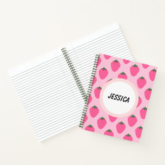Carnet Inspiration sucrée : Fraise personnalisée
