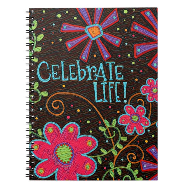 Carnet Inspirationnel, Floral, Célébrer l'Inspirété De Vi (Devant)