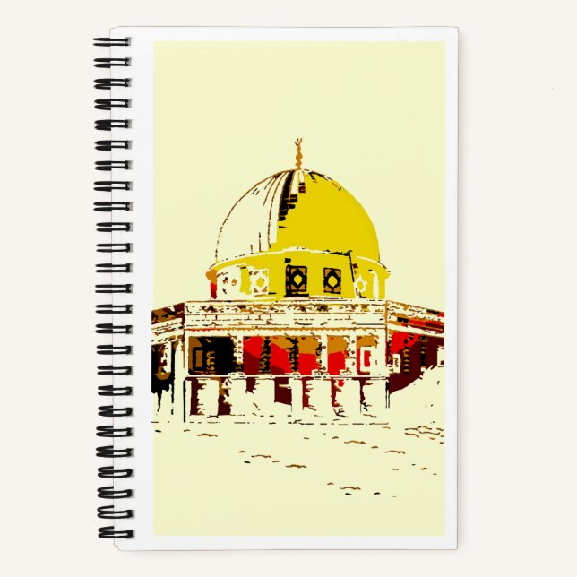 Carnet Inspirer vos pensées : Dôme du Rock Travel (Recto)