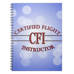 CARNET INSTRUCTEUR DE VOL CERTIFIÉ LOGO RED CSF