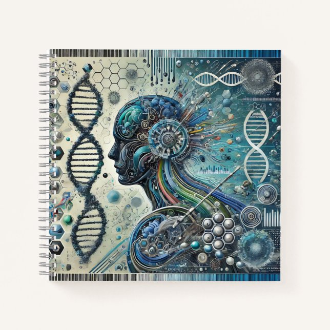 Carnet Intelligence Humain-Machine & Fusion Génétique (Devant)