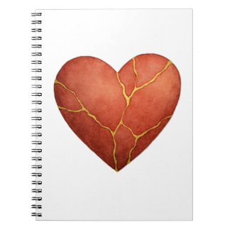 Carnet Invitation cœur Kintsugi