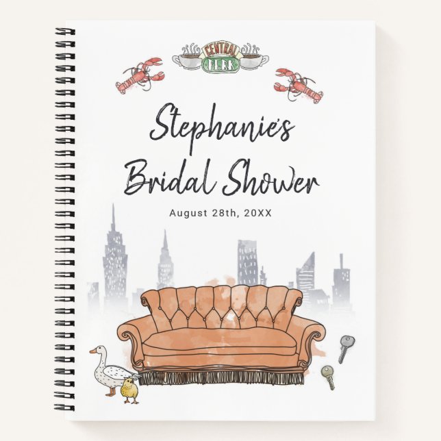 Carnet Invité à la fête prénuptiale Central Perk FRIENDS™ (Devant)