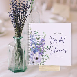 Carnet Invité Chic de Fête des mariées de script de fleur