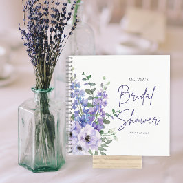 Carnet Invité Chic de Fête des mariées de script de fleur