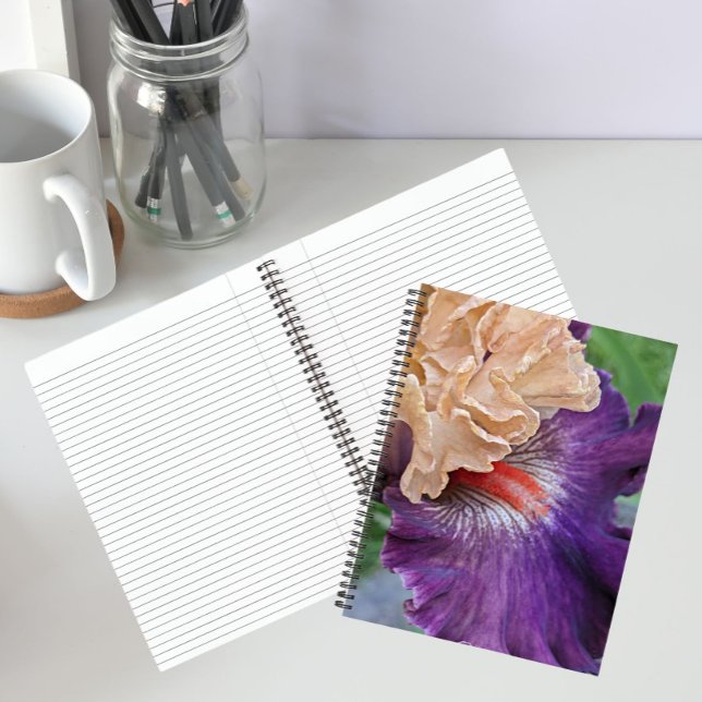 Carnet Iris barbu à deux tons en fleurs (In Situ)