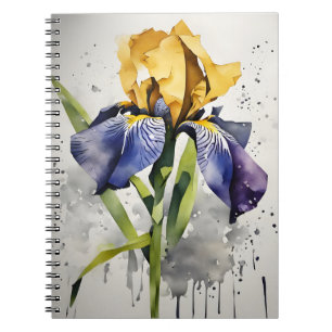 Carnet Iris - Fleurs aquarelles
