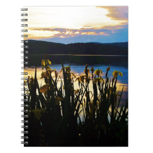 Carnet Iris jaunes sur la rive du lac Arrowhead