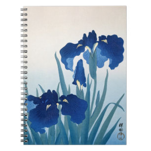 Carnet Irises par Ohara Koson, Art Floral Vintage japonai