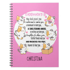 Carnet Irish Blessing for Teenage Godgirl Cute Cats