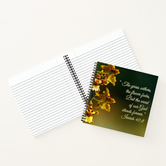 Carnet Isaïe 40:8 Inspirationnel (Intérieur)
