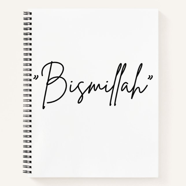 carnet islamique "Bismillah" - fidèle supplique (Devant)