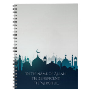 Carnet islamique d'organisateur de silhouettes de