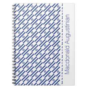Carnet ISRAEL Drapeau personnalisé Ajouter votre nom Jour
