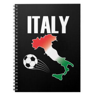 Carnet Italie Football Carte Ventilateur Boot Soccer Ball