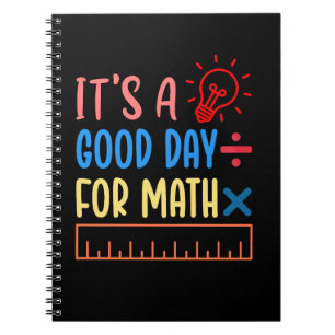 Carnet Its A Good Day For Math Gift for a math teacher 