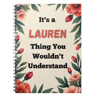 Carnet It's a Lauren Thing You Wouldn't Understand