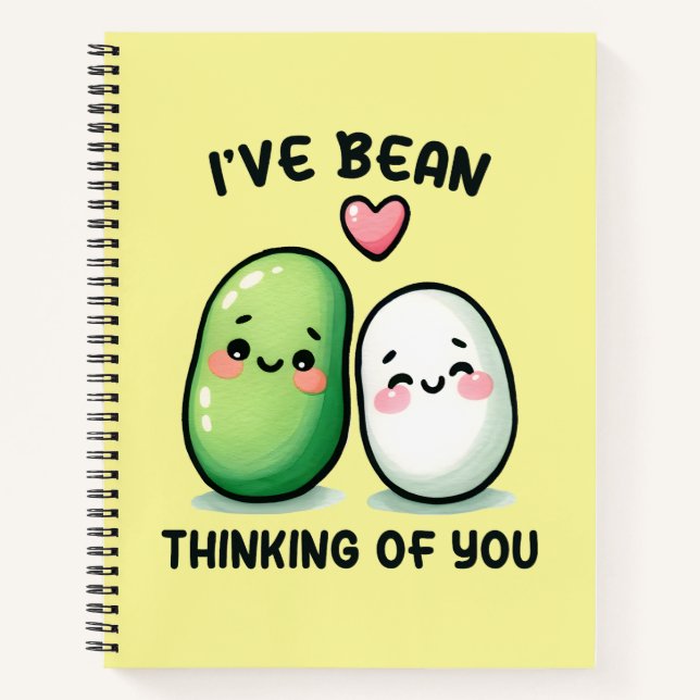 Carnet I've Bean Thinking of You Cute Kawaii (Devant)