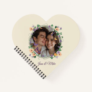 Carnet Ivy romantique et papillons