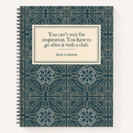 Carnet Jack London Citation de l'auteur