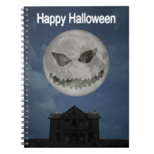 Carnet Jack-o'-lantern effrayant Lune d'Halloween