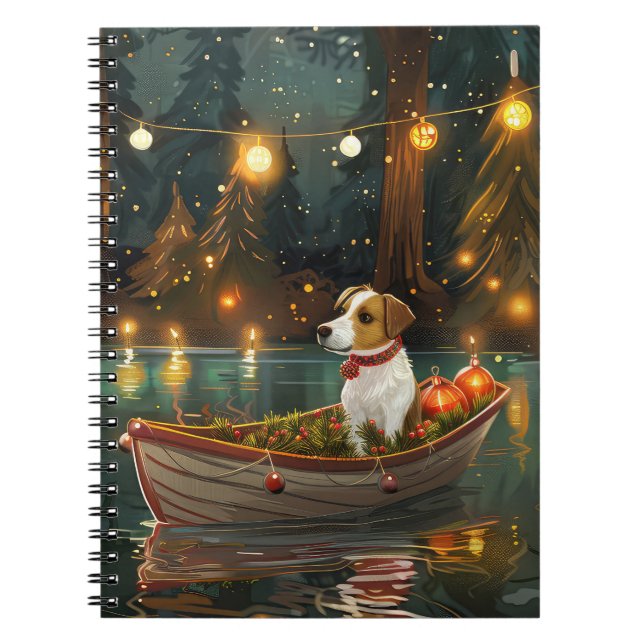 Carnet Jack Russell Christmas Festive Voyage (Devant)