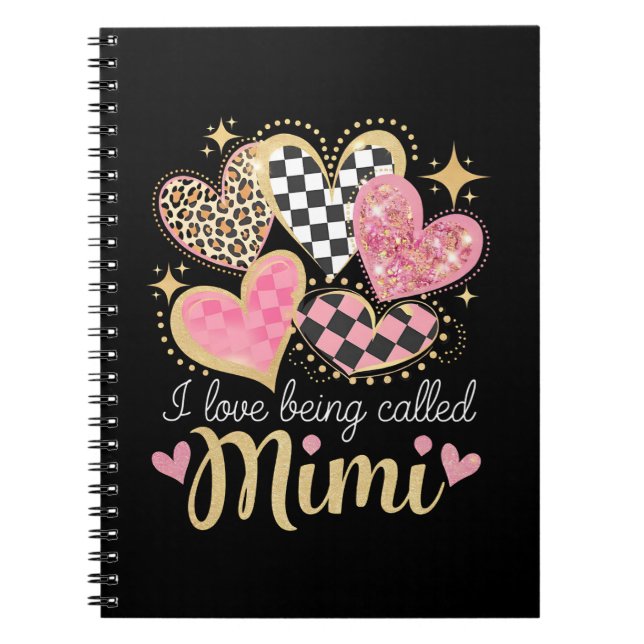 Carnet J'adore être appelé Mimi Grand-mère Fête des mères (Devant)