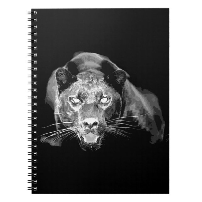 Carnet Jaguar noir et blanc (Devant)