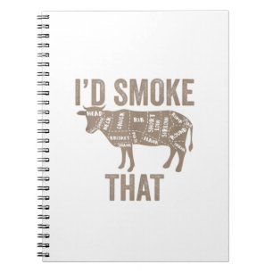 Carnet J'Ai Fait Fumer Ce Don Bbq De Boeuf De Vache. Conc