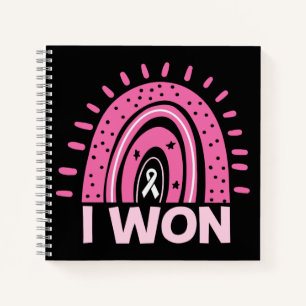 Carnet J'ai gagné le Survivant du cancer du sein Pink Rai