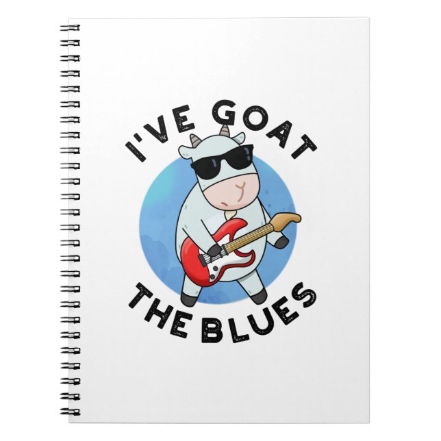 Carnet J'ai la chèvre Blues Drôle de jeu de mots sur les  (Devant)