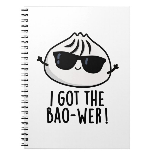 Carnet J'Ai Obtenu Le Bao-wer Funny Dimsum Pun (Devant)