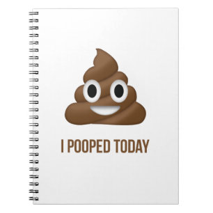 Carnet J'Ai Poopé Aujourd'Hui L'Émoticon Amusant