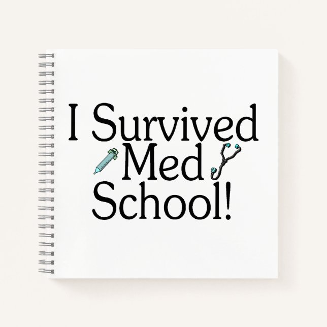 Carnet J'ai survécu à l'école médicale > école > médecine (Devant)