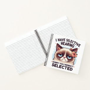 Carnet J'ai une audition sélective Cadeau pour amateur de