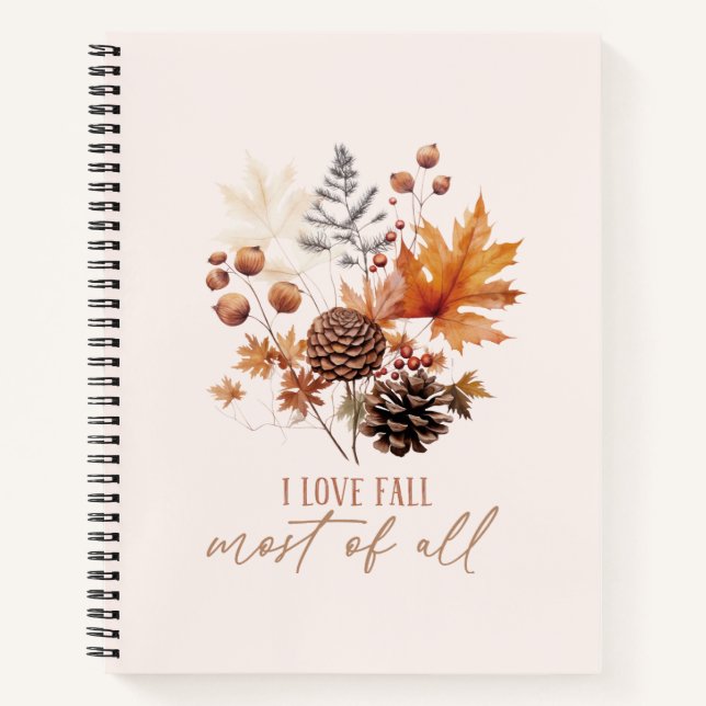 Carnet J'Aime La Chute La Plus Grande De Toutes - Foliage (Devant)