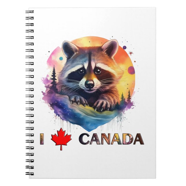 Carnet J'aime le Canada (Devant)