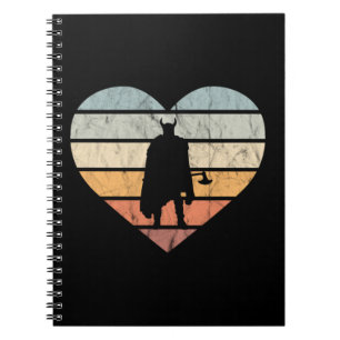 Carnet J'aime le guerrier Viking avec la hache
