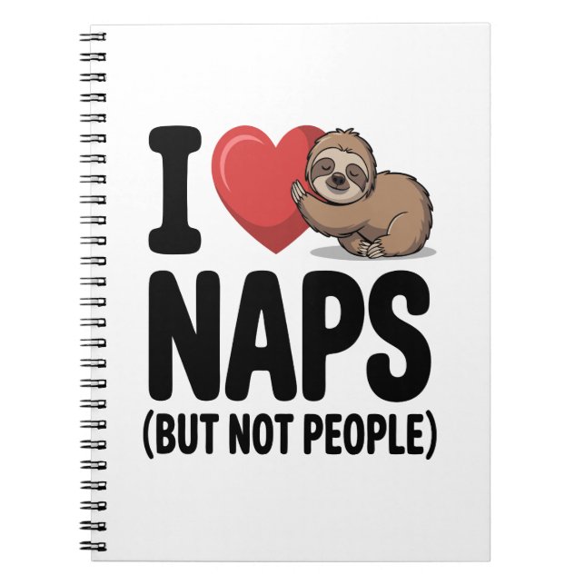 Carnet J'Aime Les Naps Mignonnes Soins (Devant)