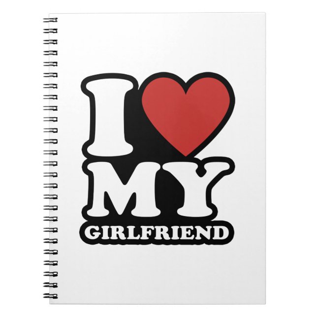 Carnet J'aime ma petite amie, j'aime mon gf, j'aime mon g (Devant)