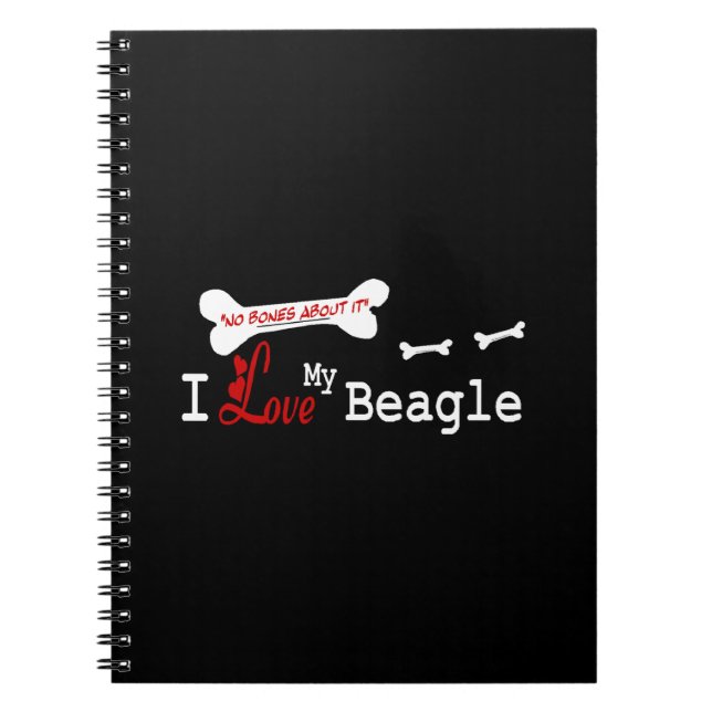 Carnet J'aime mon Beagle (Devant)