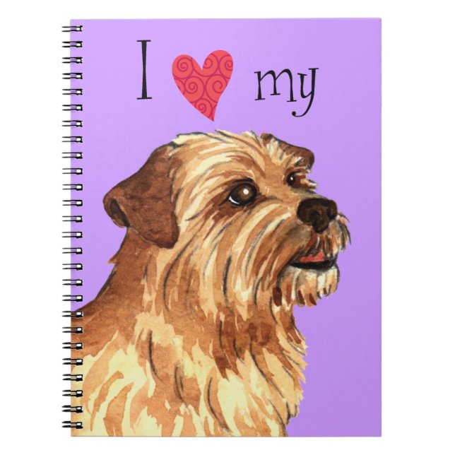 Carnet J'aime mon Norfolk Terrier (Devant)