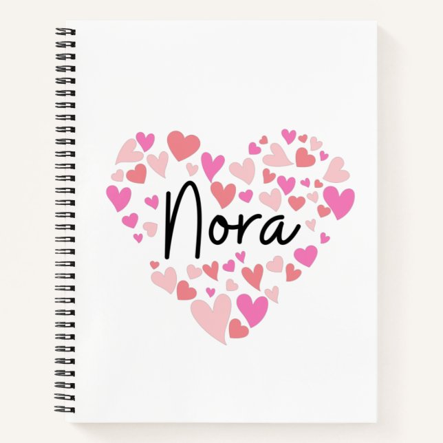 Carnet J'aime Nora (Devant)