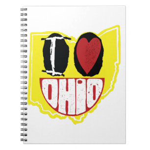 Carnet J'Aime Ohio Sourire Un Visage Heureux