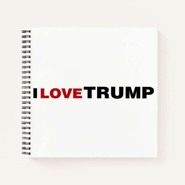 Carnet J'aime Trump (Devant)